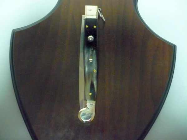 Siciliano A.G.A. Campolin sicilian fighting - italian stiletto 30 cm - brazilian buffalo horn - 3