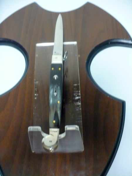 Siciliano A.G.A. Campolin sicilian fighting - italian stiletto 30 cm - brazilian buffalo horn - 3