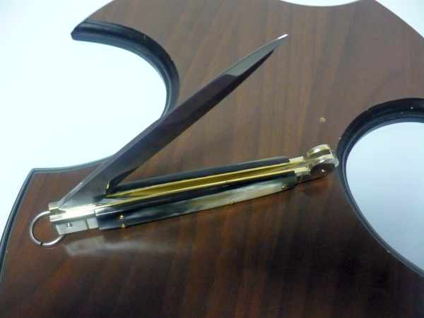 Siciliano A.G.A. Campolin sicilian fighting - italian stiletto 30 cm - brazilian buffalo horn - 3