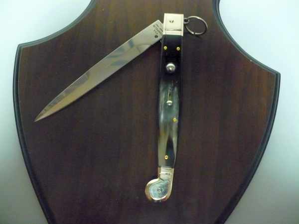 Siciliano A.G.A. Campolin sicilian fighting - italian stiletto 30 cm - brazilian buffalo horn - 3