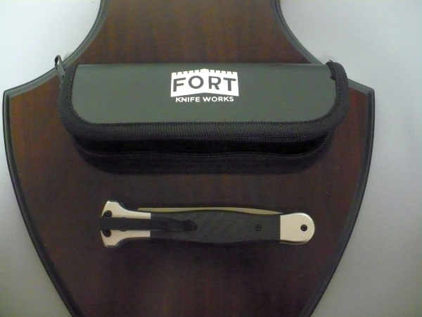 Fort Knife Works - cross - Usa 21,50 cm, pugnale, con impugnatura in fibra di carbonio , lama dagger