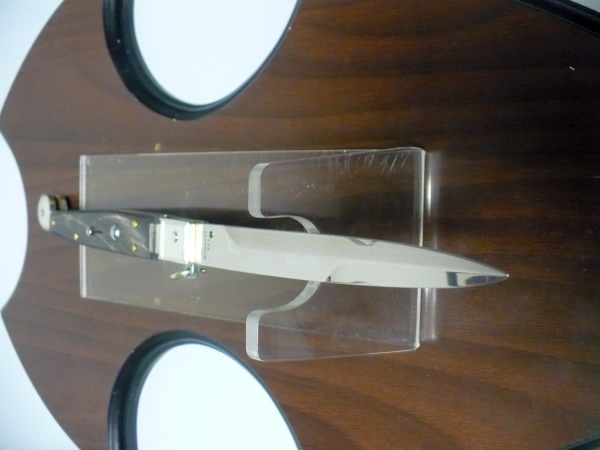 Siciliano A.G.A. Campolin sicilian fighting - italian stiletto 30 cm - brazilian buffalo horn - 4