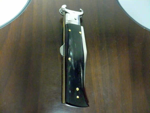 Famiglia Spadon - stiletto calibro /20 - bufalo brasiliano - taglio classico clip point - 7