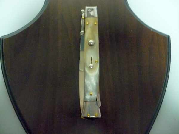 Swinguard Frank Beltrame - italian stiletto, 28 cm -bufalo chiaro, lama baionetta FB 550/48B- 10