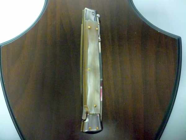 Swinguard Frank Beltrame - italian stiletto, 28 cm -bufalo chiaro, lama baionetta FB 550/48B- 10