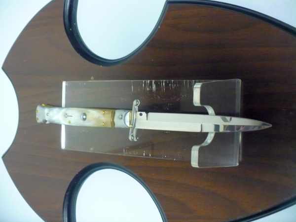 Swinguard Frank Beltrame - italian stiletto, 28 cm -bufalo chiaro, lama baionetta FB 550/48B- 10