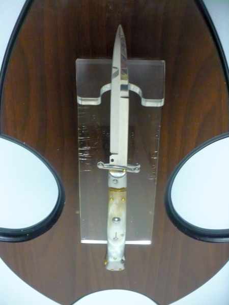 Swinguard Frank Beltrame - italian stiletto, 28 cm -bufalo chiaro, lama baionetta FB 550/48B- 10