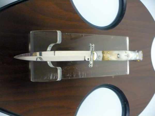 Swinguard Frank Beltrame - italian stiletto, 28 cm -bufalo chiaro, lama baionetta FB 550/48B- 10