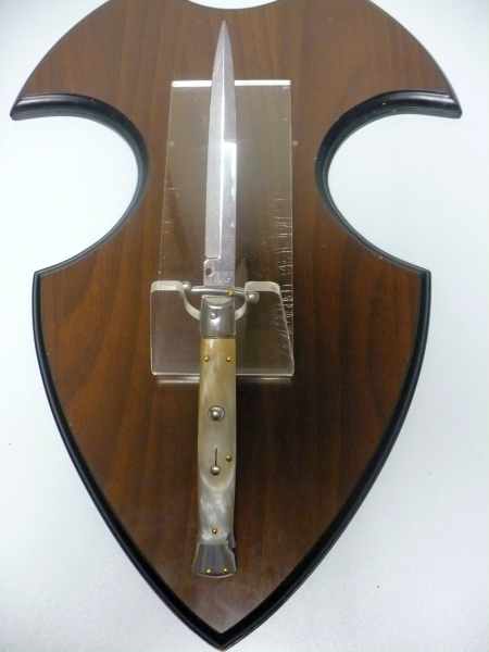 Swinguard Frank Beltrame - italian stiletto, 28 cm -bufalo chiaro, lama baionetta FB 550/48B- 10