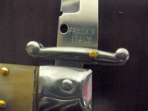 Swinguard Frank Beltrame - italian stiletto, 28 cm -bufalo chiaro, lama baionetta FB 550/48B- 10