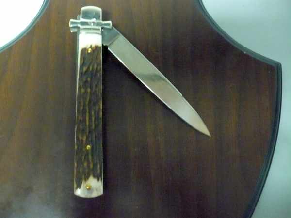 Dominus A.G.A. Campolin "The Lord"- italian stiletto 23 cm - corno di cervo / deer horn