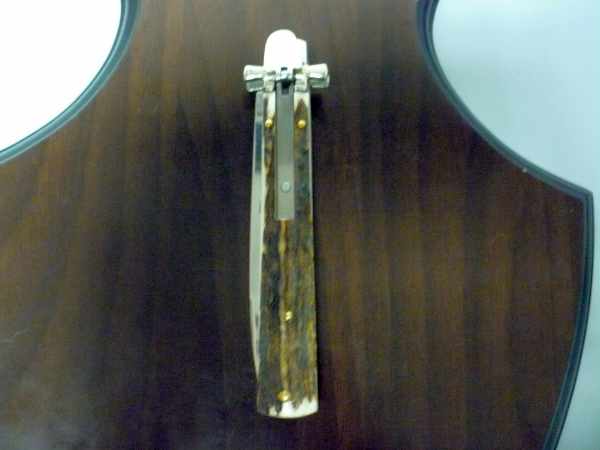 Dominus A.G.A. Campolin "The Lord"- italian stiletto 23 cm - corno di cervo / deer horn