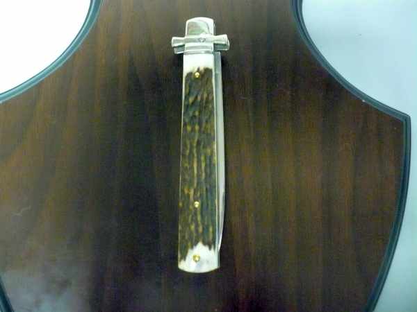 Dominus A.G.A. Campolin "The Lord"- italian stiletto 23 cm - corno di cervo / deer horn