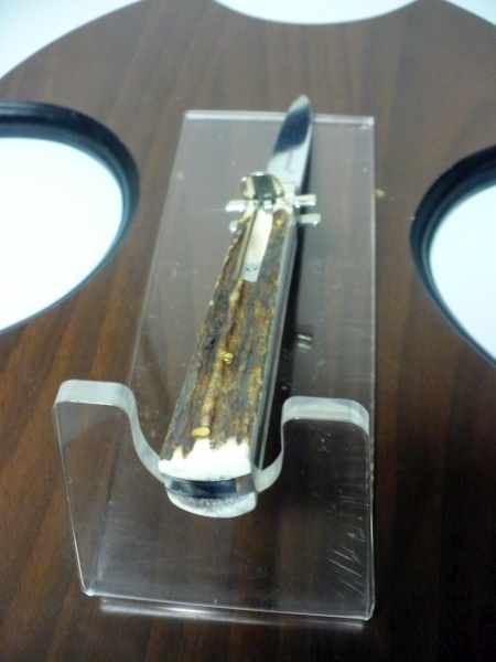 Dominus A.G.A. Campolin "The Lord"- italian stiletto 23 cm - corno di cervo / deer horn