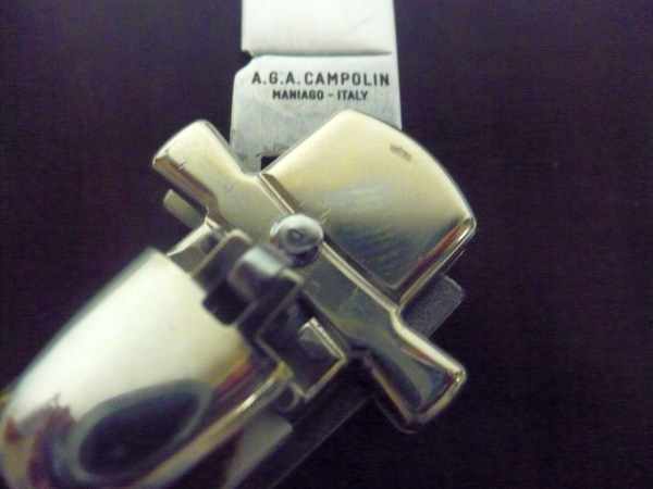 Dominus A.G.A. Campolin "The Lord"- italian stiletto 23 cm - corno di cervo / deer horn