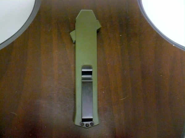 Coltello frontale teflonato nero - F16 OTF - 20,50 cm - lama baionetta - AKC World knife - 5