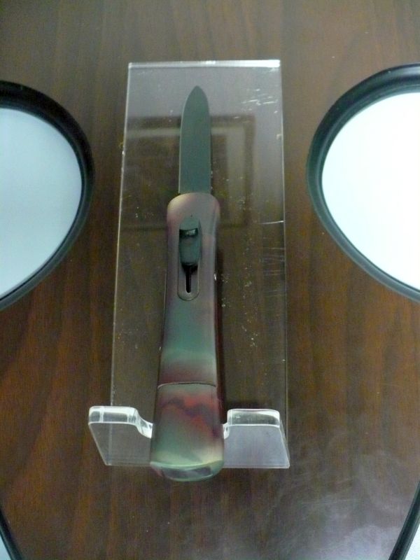 Italian stiletto FRONTALE coltellerie artigianali Maniago - 20 cm - ergonomica,mimetico, classica- f1.1 FRANK BELTRAME MANIAGO ITALY