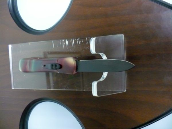 Italian stiletto FRONTALE coltellerie artigianali Maniago - 20 cm - ergonomica,mimetico, classica- f1.1 FRANK BELTRAME MANIAGO ITALY