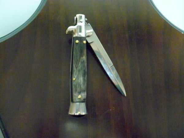 Picklock -Italian stiletto -pugnale 18cm- corno di bufalo - 5