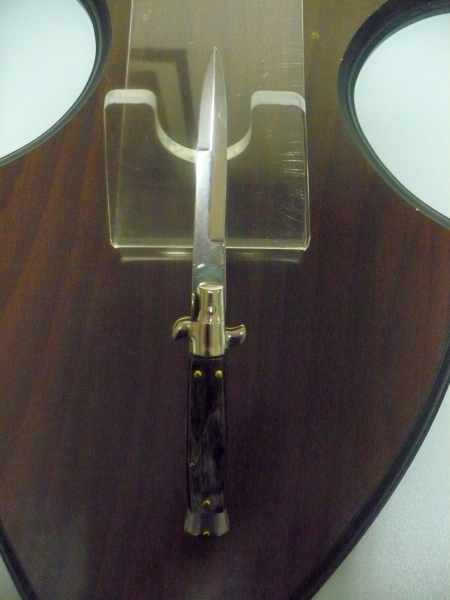 Picklock -Italian stiletto -pugnale 18cm- corno di bufalo - 5