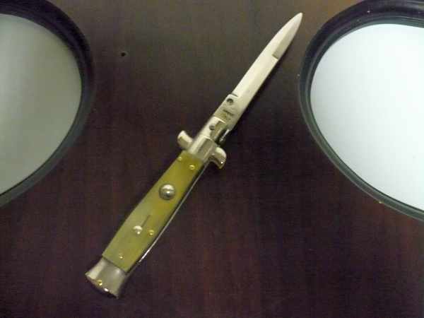 Picklock -Italian stiletto -pugnale 18cm- corno di bufalo - 5