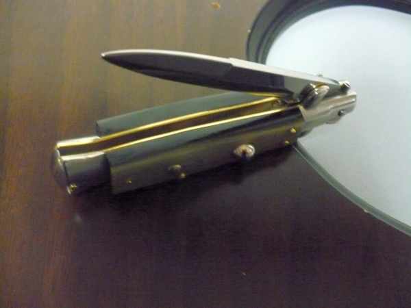 Picklock -Italian stiletto -pugnale 18cm- corno di bufalo - 5