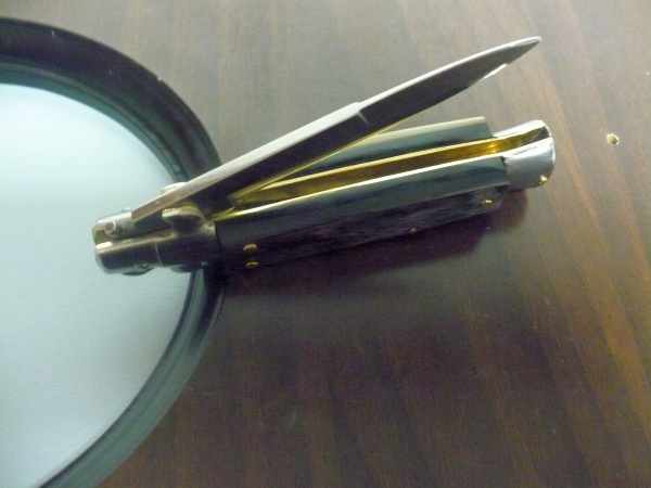 Picklock -Italian stiletto -pugnale 18cm- corno di bufalo - 5