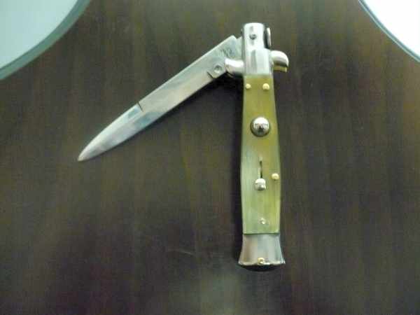 Picklock -Italian stiletto -pugnale 18cm- corno di bufalo - 5