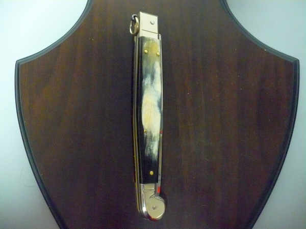 Siciliano A.G.A. Campolin sicilian fighting - italian stiletto 30 cm - brazilian buffalo horn - 4