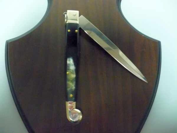 Siciliano A.G.A. Campolin sicilian fighting - italian stiletto 30 cm - brazilian buffalo horn - 1