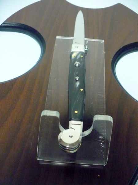 Siciliano A.G.A. Campolin sicilian fighting - italian stiletto 30 cm - brazilian buffalo horn - 1