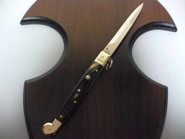 Siciliano A.G.A. Campolin sicilian fighting - italian stiletto 30 cm - brazilian buffalo horn - 1