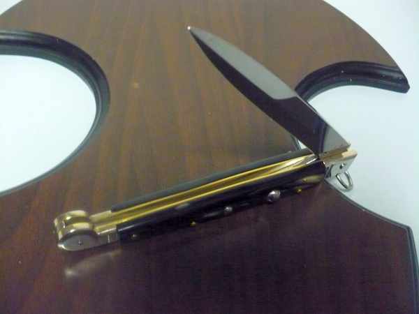 Siciliano A.G.A. Campolin sicilian fighting - italian stiletto 30 cm - brazilian buffalo horn - 1