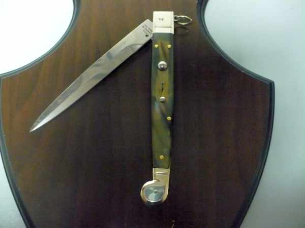Siciliano A.G.A. Campolin sicilian fighting - italian stiletto 30 cm - brazilian buffalo horn - 7