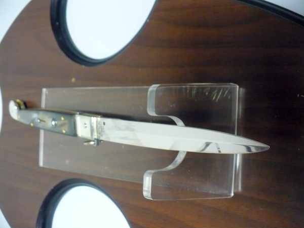Siciliano A.G.A. Campolin sicilian fighting - italian stiletto 30 cm - brazilian buffalo horn - 7