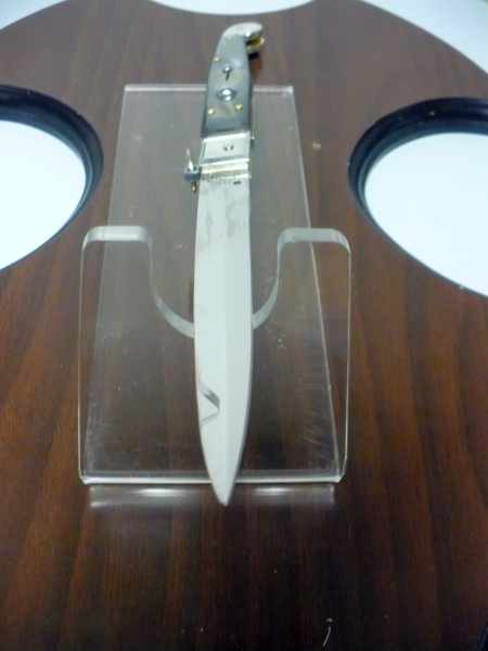 Siciliano A.G.A. Campolin sicilian fighting - italian stiletto 30 cm - brazilian buffalo horn - 7