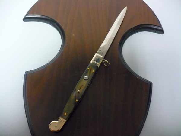 Siciliano A.G.A. Campolin sicilian fighting - italian stiletto 30 cm - brazilian buffalo horn - 7