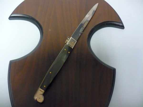 Siciliano A.G.A. Campolin sicilian fighting - italian stiletto 30 cm - brazilian buffalo horn - 7