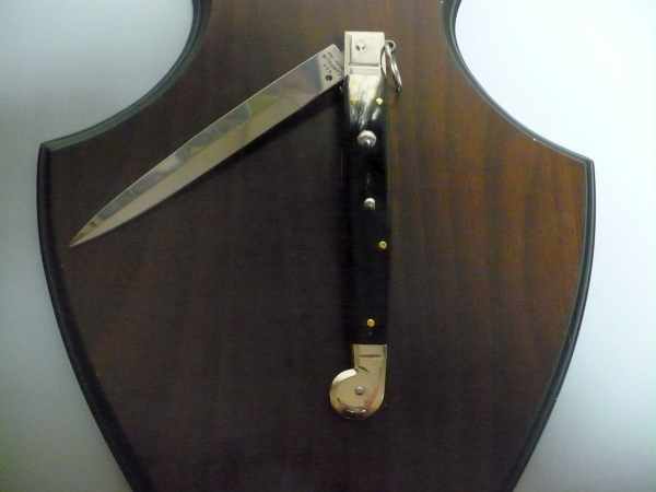 Siciliano A.G.A. Campolin sicilian fighting - italian stiletto 30 cm - brazilian buffalo horn - 6