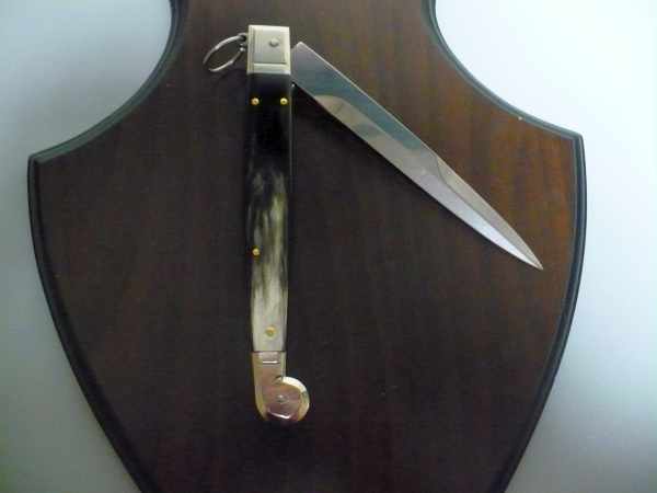 Siciliano A.G.A. Campolin sicilian fighting - italian stiletto 30 cm - brazilian buffalo horn - 6