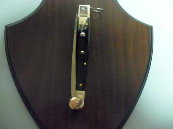 Siciliano A.G.A. Campolin sicilian fighting - italian stiletto 30 cm - brazilian buffalo horn - 6