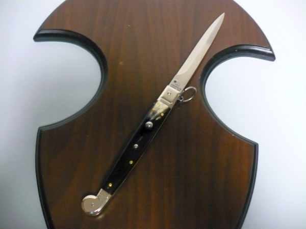 Siciliano A.G.A. Campolin sicilian fighting - italian stiletto 30 cm - brazilian buffalo horn - 6