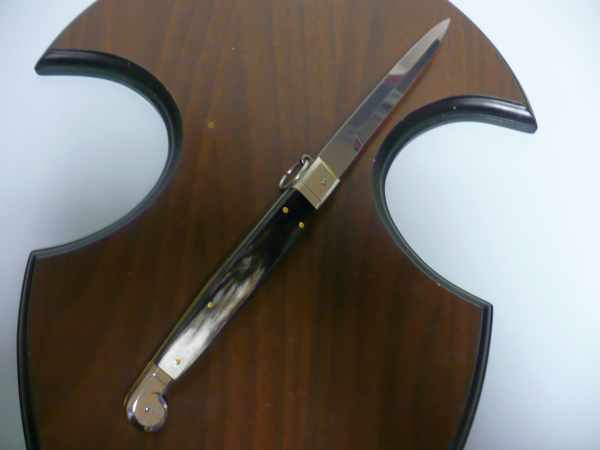 Siciliano A.G.A. Campolin sicilian fighting - italian stiletto 30 cm - brazilian buffalo horn - 6