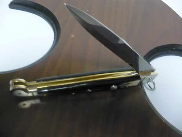 Siciliano A.G.A. Campolin sicilian fighting - italian stiletto 30 cm - brazilian buffalo horn - 6
