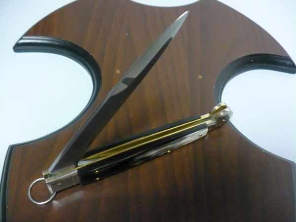 Siciliano A.G.A. Campolin sicilian fighting - italian stiletto 30 cm - brazilian buffalo horn - 6