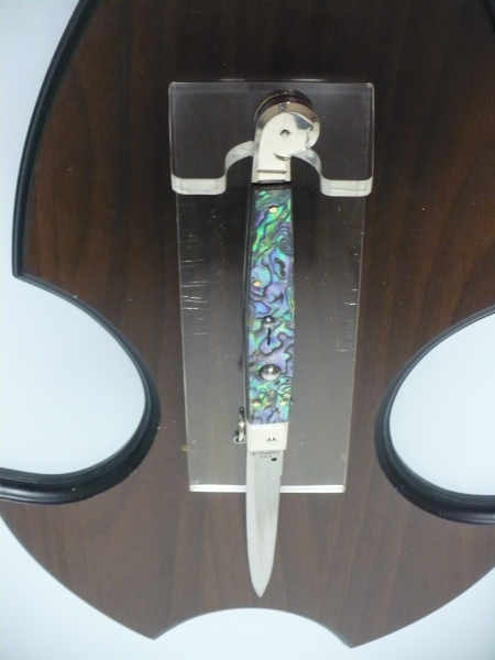 Siciliano A.G.A. Campolin- sicilian fighting - italian stiletto 30 cm - abalone