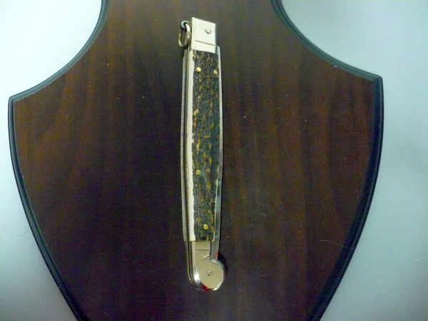 Siciliano A.G.A. Campolin- sicilian fighting - italian stiletto 30 cm - deer horn - 4