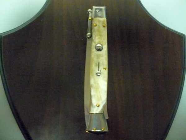 Swinguard Frank Beltrame - italian stiletto 28 cm -bufalo chiaro , lama dagger -FB 550/48D - 7