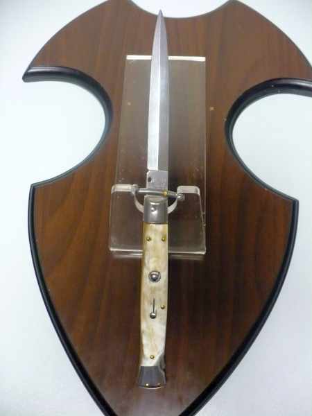 Swinguard Frank Beltrame - italian stiletto 28 cm -bufalo chiaro , lama dagger -FB 550/48D - 7