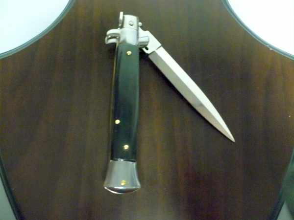 Frank Beltrame ,italian stiletto pugnale- 23 cm ,corno di bufalo, lama dagger, modello FB 23/58D -1